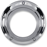 BARNETT 1107-0540 343-30-43015 Scorpion Derby Cover - Chrome/Clear - '15-'22 Big Twins - For Narrow Primary