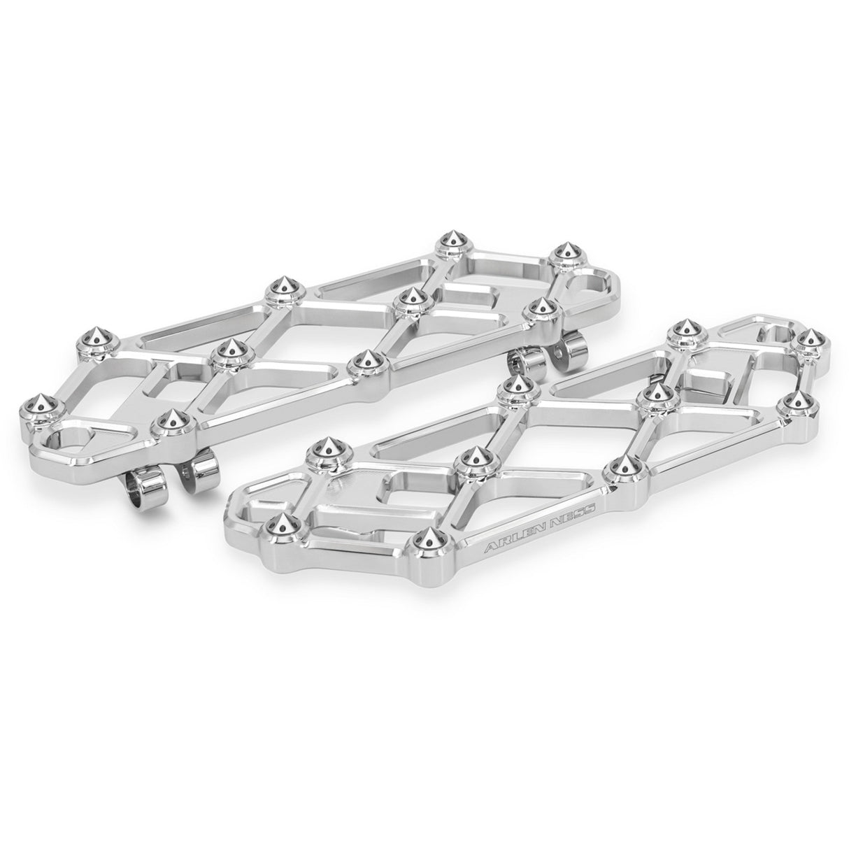 Arlen Ness Diamond Floorboards Driver Chrome - 410-054 For Harley Motorcycles 1982-2026