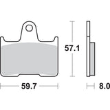SBS Sintered Metal Harley Buell Brake Pads - 715LS For Harley Sportster 2014-2022