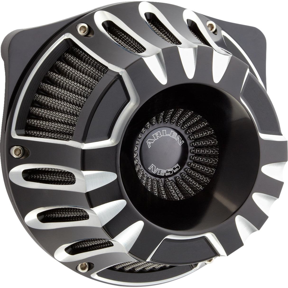 Arlen Ness Inverted Series Air Cleaner Kit Deep Cut Black - 600-227 For Harley Road Glide / Touring / Softail / Street Glide 2023-2026
