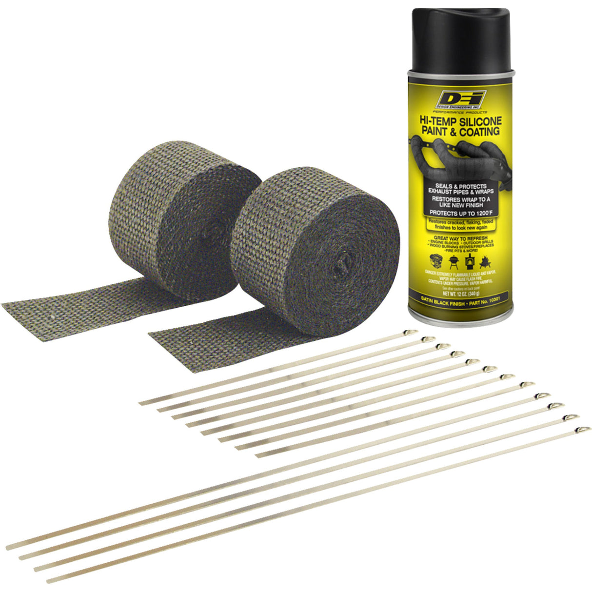 DEI 1861-1736 901330 Exhaust Wrap Kit black/black