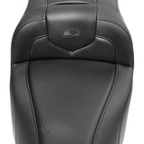 Saddlemen Roadsofa™ Carbon Fiber Seat With Backrest - 823-07-185B0 For Harley Touring 2023-2026
