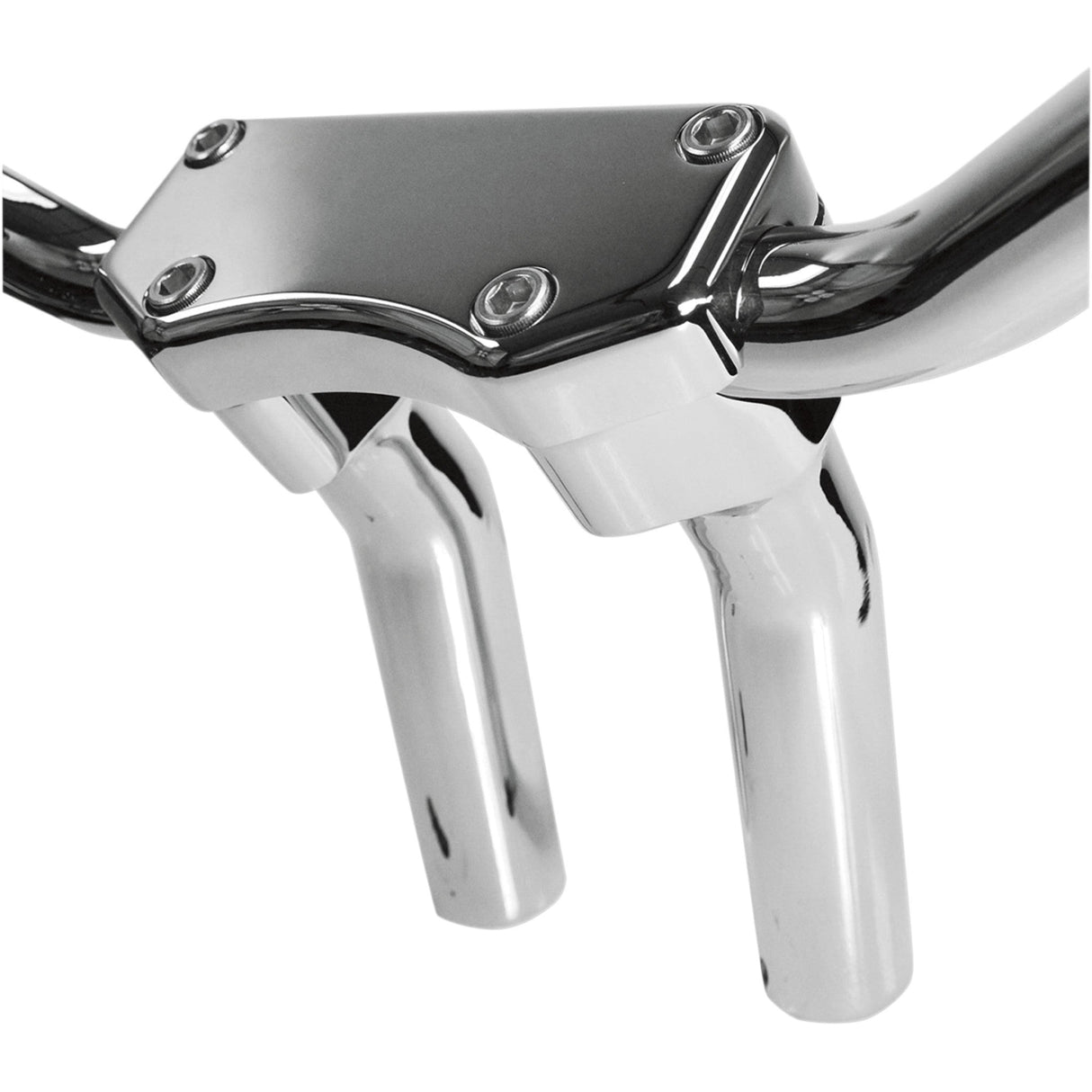DRAG SPECIALTIES 0602-0590 Handlebar Riser & Top Clamp Kit 5-1/2" - buffalo - chrome