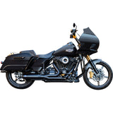S&S Cycle 2-Into-1 Qualifier Exhaust System 50-State Black - 550-1110 For Harley Touring 2017-2026