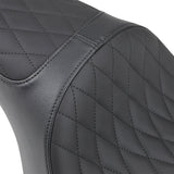 Drag Specialties Caballero 2-Up Vinyl Seat Caballero Seat Diamond Stitch XL - 0804-0669 For Harley Sportster 2004-2022