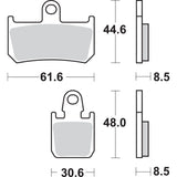 SBS 1721-1664 839HS HS Street Excel Sintered Front Brake Pads HS Brake Pads - Yamaha - 839HS