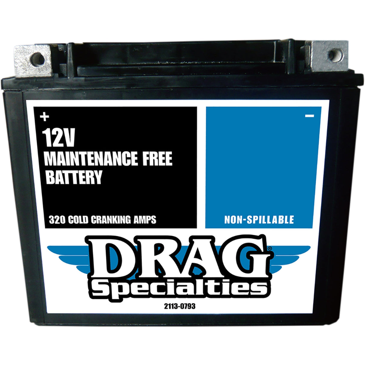 Drag Specialties YTX Battery - 2113-0793 For Harley 1974-1996