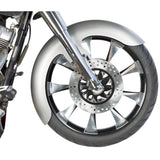 RUSS WERNIMONT DESIGNS 1401-0497 RWD-50129 Custom Dresser Front Fender - Custom Dresser Front Fender for 21" Wheel - Steel - OCF Style - 5.5" W x 45" L