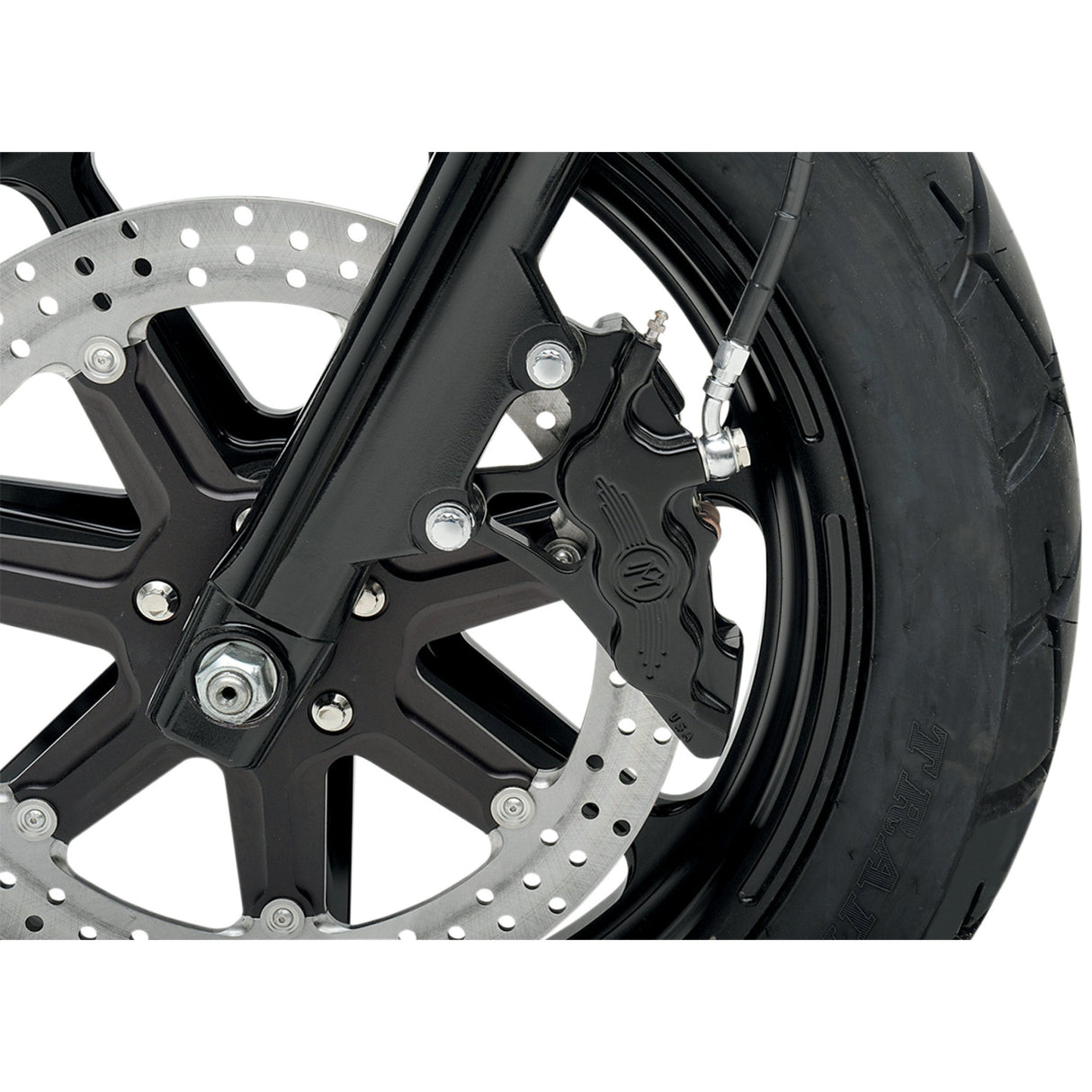 Performance Machine Brake Caliper Kit - 0051-2917-BM For Harley Motorcycles 2000-2014