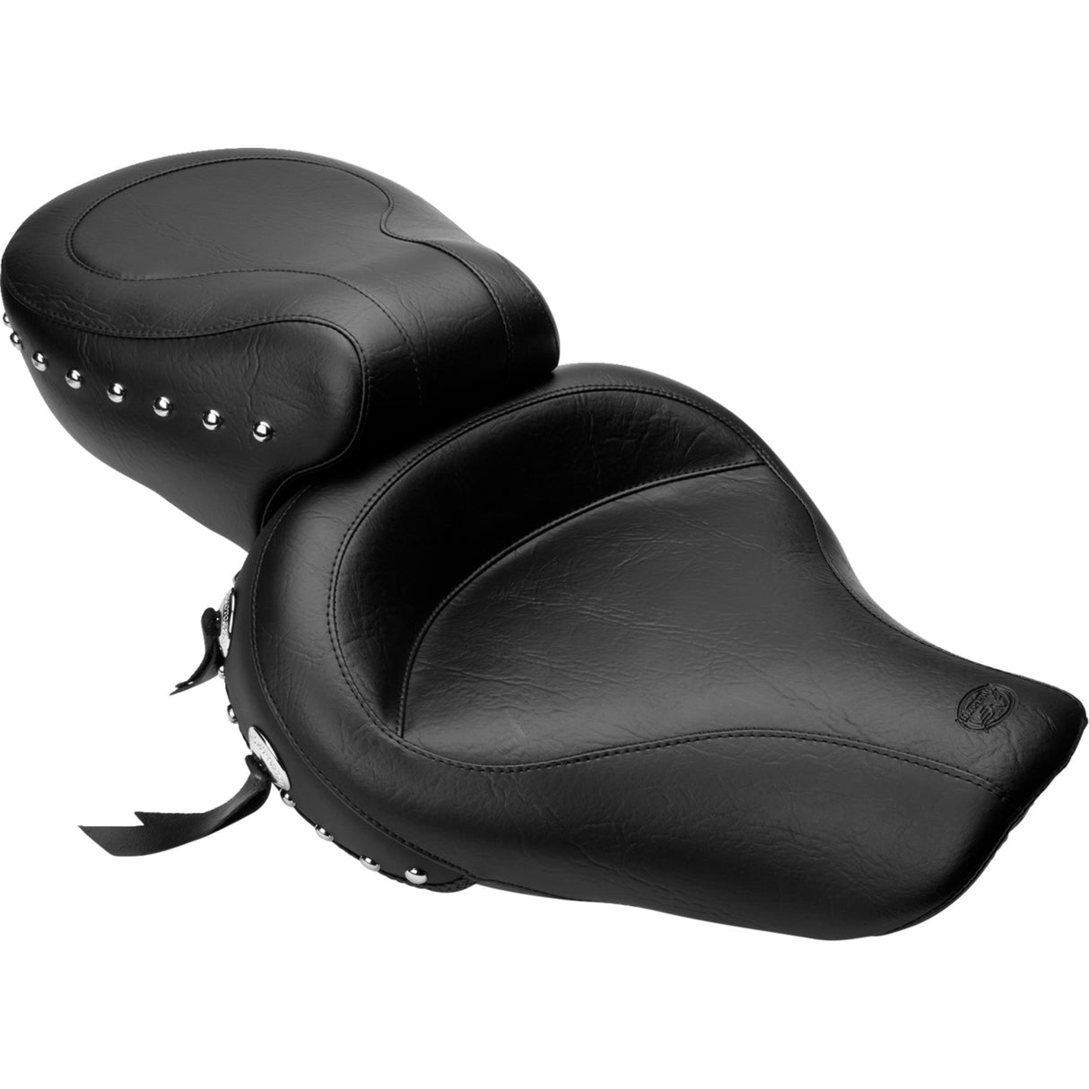Mustang Studded 2-Up Seat - 75530 For Harley Dyna 1996-2003