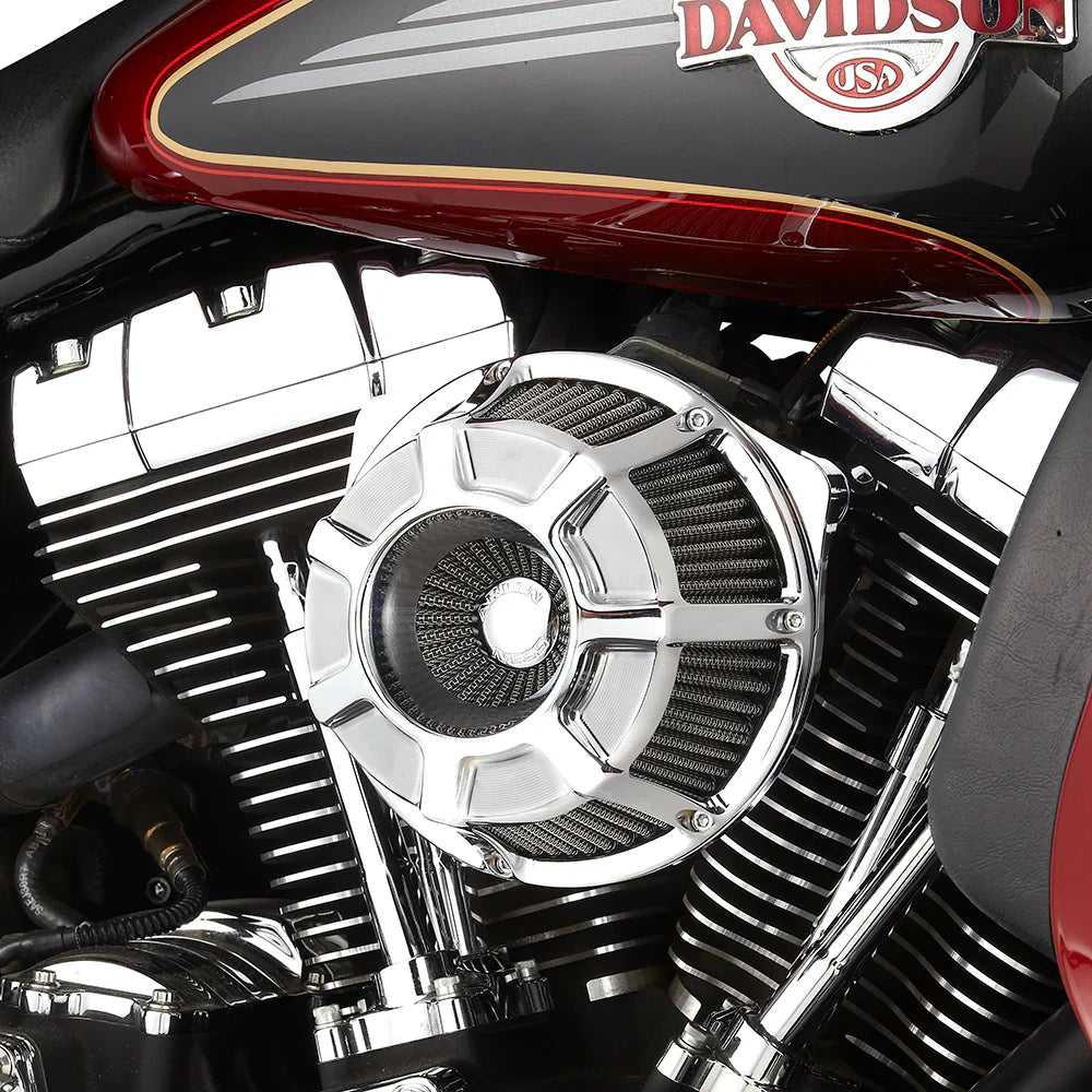 Arlen Ness Inverted Series Air Cleaner Kit — Beveled Chrome - 18-918 For Harley Motorcycles 2017-2025