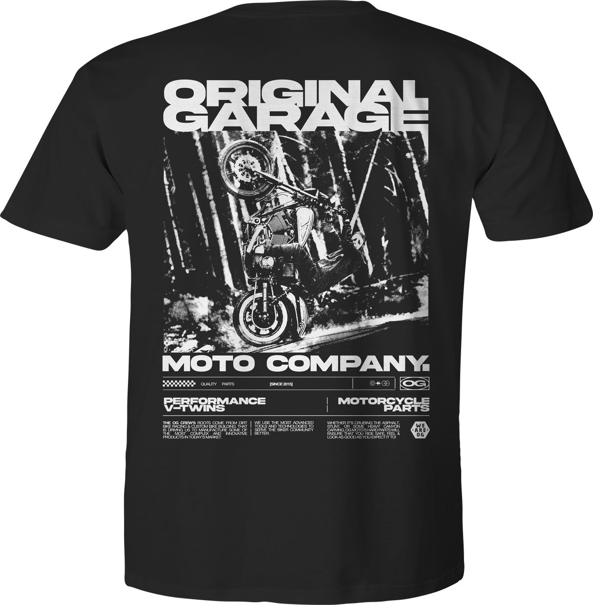 Original Garage Moto Built to Ride Tee - Black