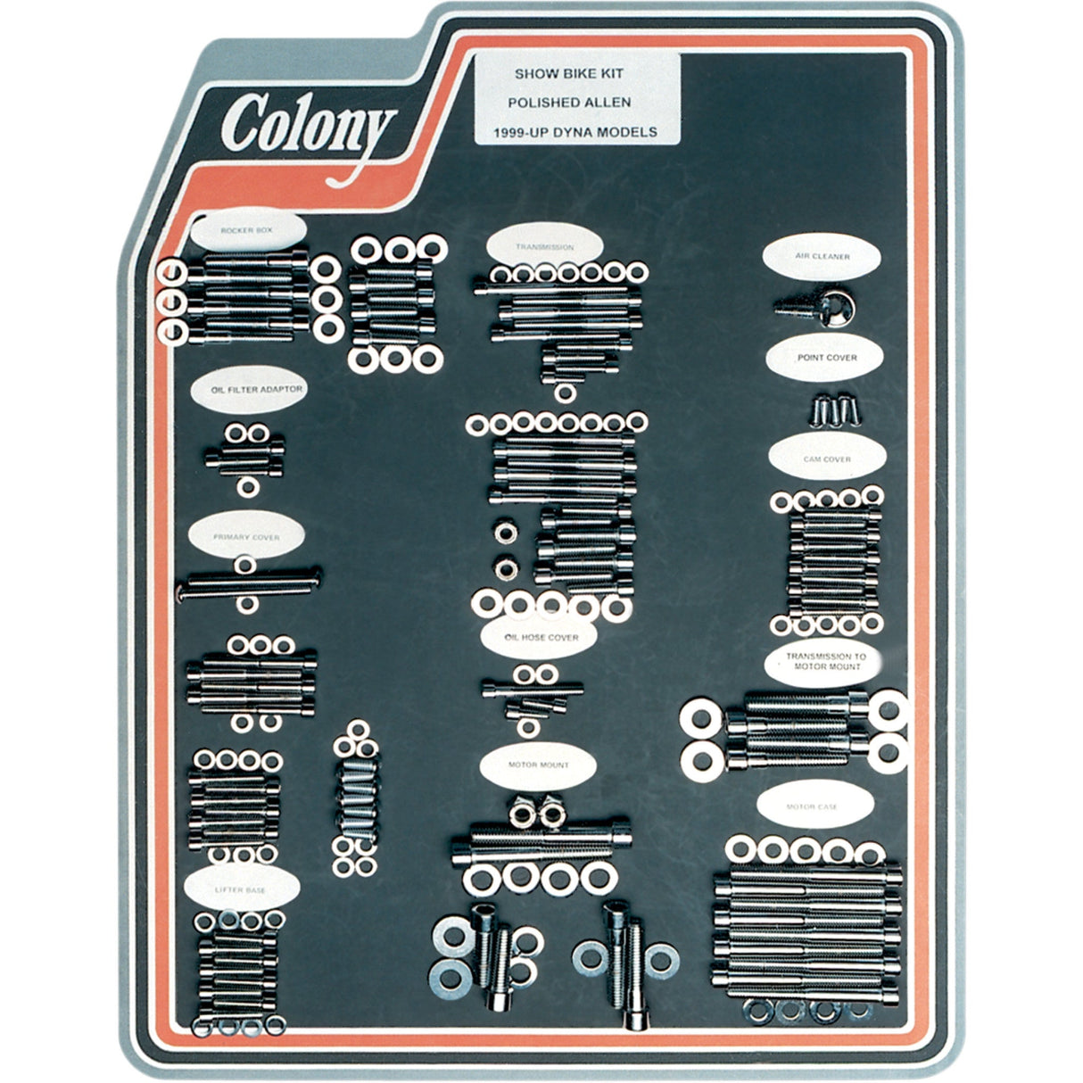 Colony Complete Motor Bolt Kit Socket-Head - 1000P For Harley Dyna 1999-2005