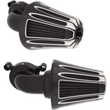 Arlen Ness Monster Sucker® Air Cleaner Kit — Deep Cut Black - 81-037 For Harley Motorcycles 2017-2025