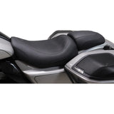 Mustang Padded Passenger Seat Cowl Black Smooth - 88612 For Harley Touring 2023-2026