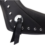 Mustang Studded Vinyl Solo Seat — Without Backrest - 76174 For Harley Softail 2005-2017