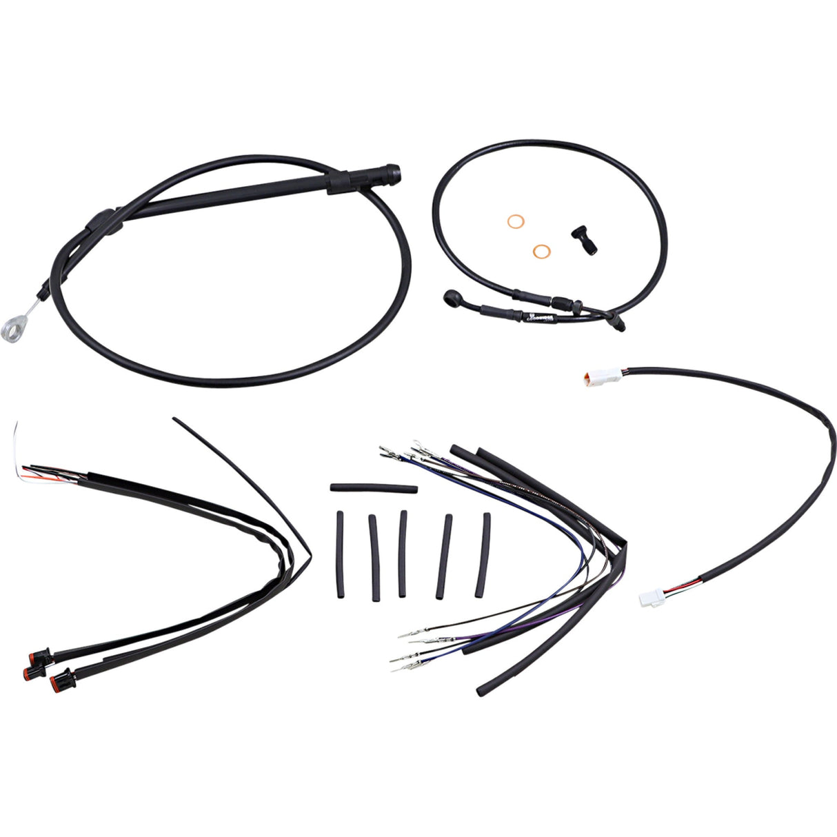 Burly Brand Complete Cable Kit - B30-1252 For Harley Softail 2018-2024