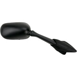 EMGO 0640-0355 20-80571 OEM-Style Replacement Mirror Mirror - Side View - Rectangle - Black - Right