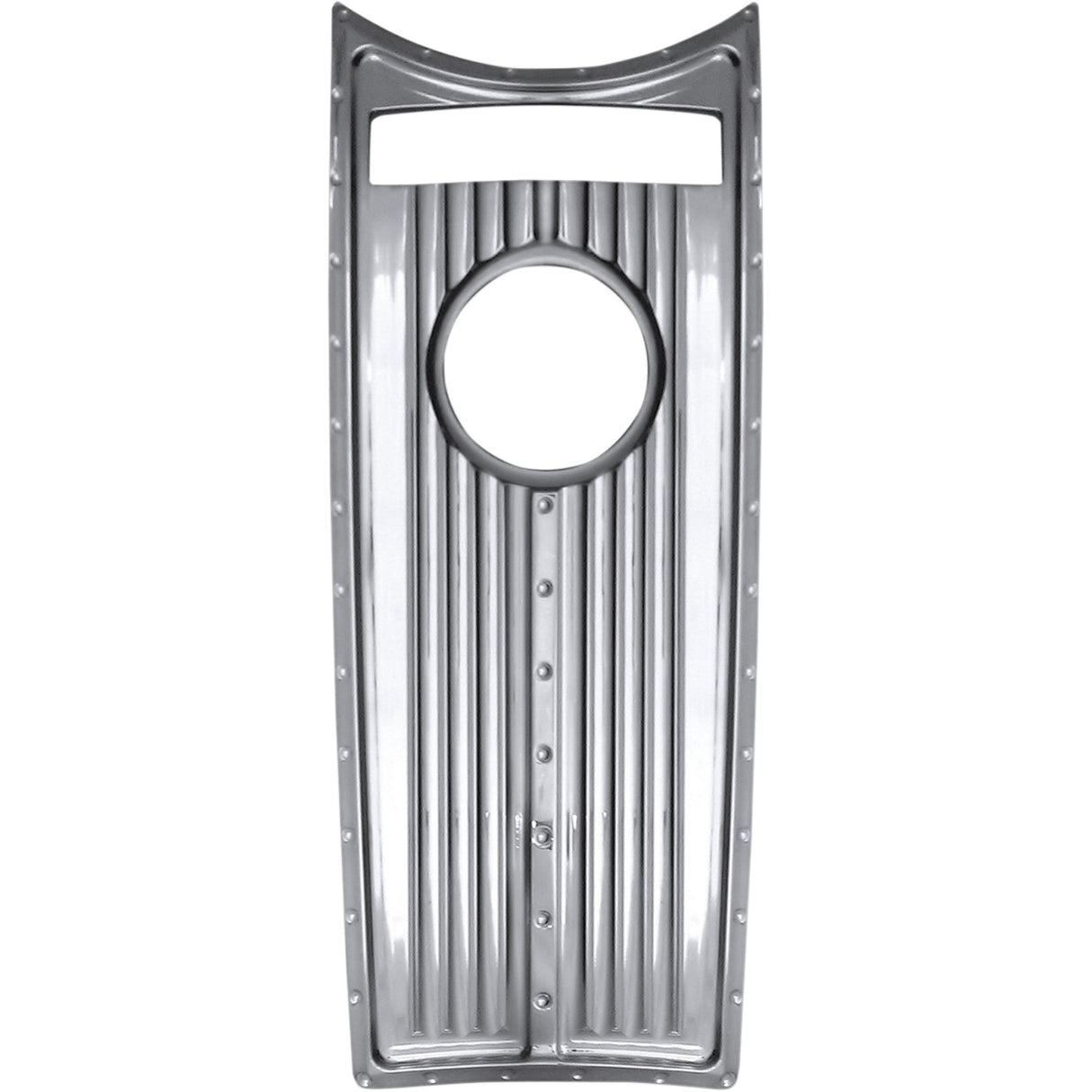 COVINGTONS 2202-0214 C1235-C Dash Insert — Road King - Dimpled - Chrome