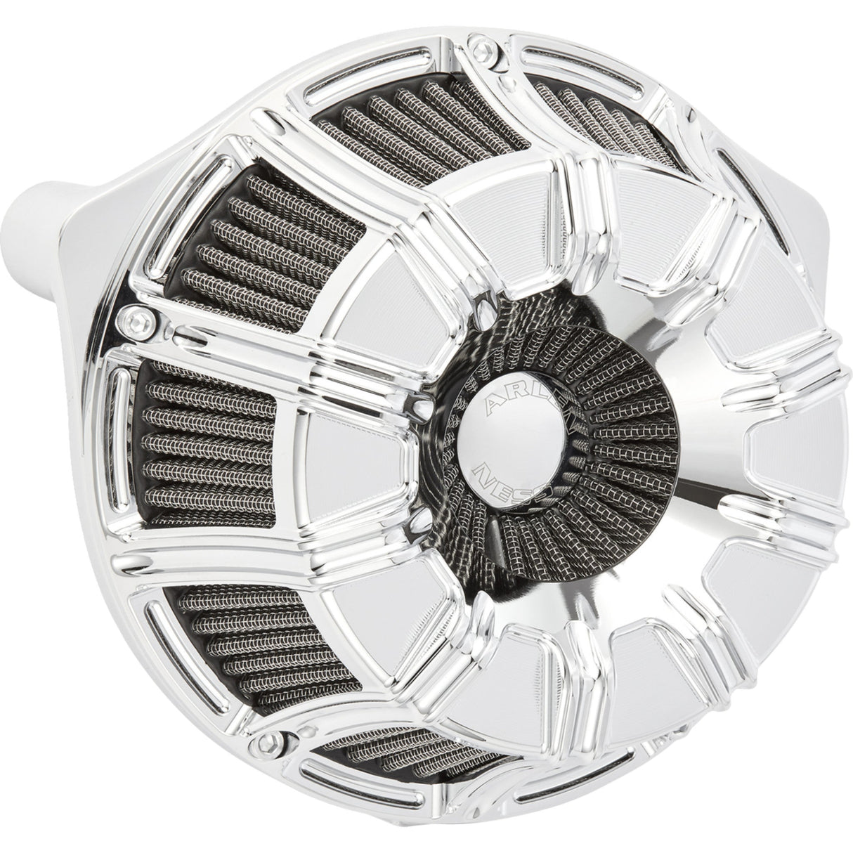 Arlen Ness Inverted Series Air Cleaner Kit 10-Gauge Chrome - 600-222 For Harley Road Glide / Touring / Softail / Street Glide 2023-2026