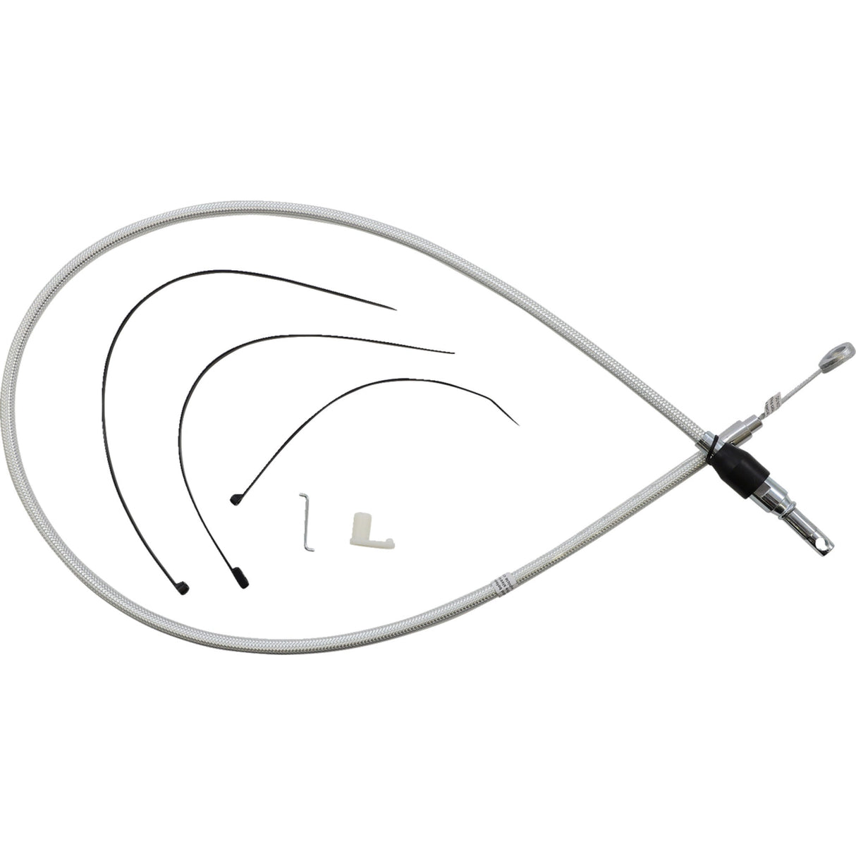 Magnum Shielding Sterling Chromite II® Quick Connect Upper Clutch Cable 44" - 323410HE For Harley Motorcycles 2018-2024