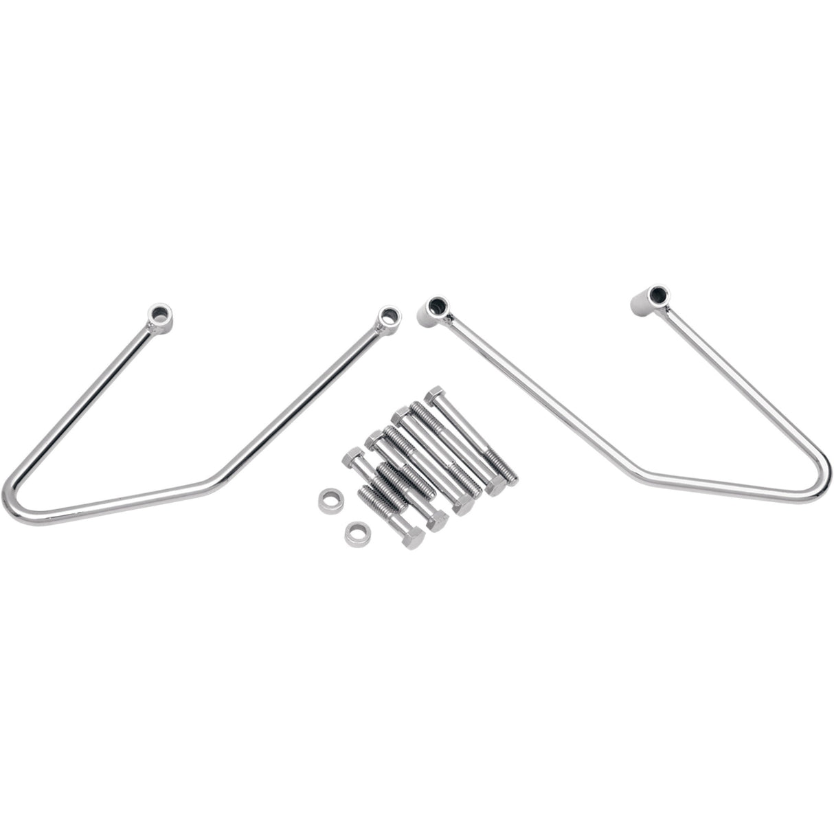 DRAG SPECIALTIES 3501-0304 Chrome Saddlebag Support Brackets Saddlebag Support - Chrome - FL/FX '06-'17