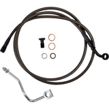 Barnett Upper Brake Line Upper Carbon Coat With Black Fittings - 254-30-51134 For Harley Street Glide 2023-2024