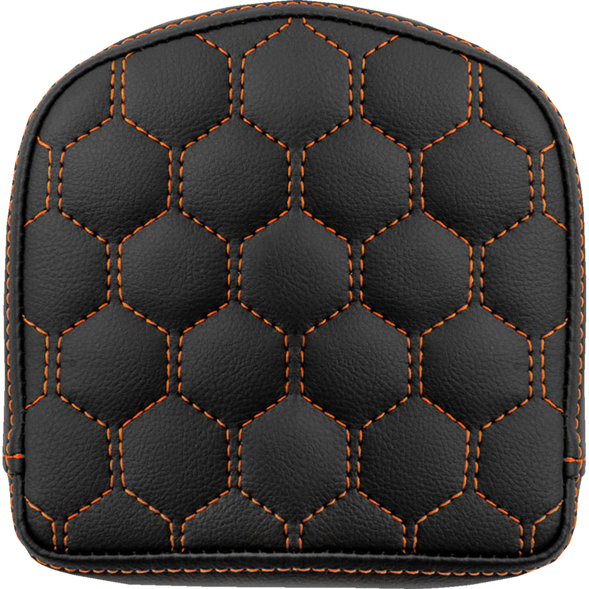 SADDLEMEN 0822-0585 040849ORA RoadSofa™ Sissy Bar Pad - Honeycomb - Orange Stitching