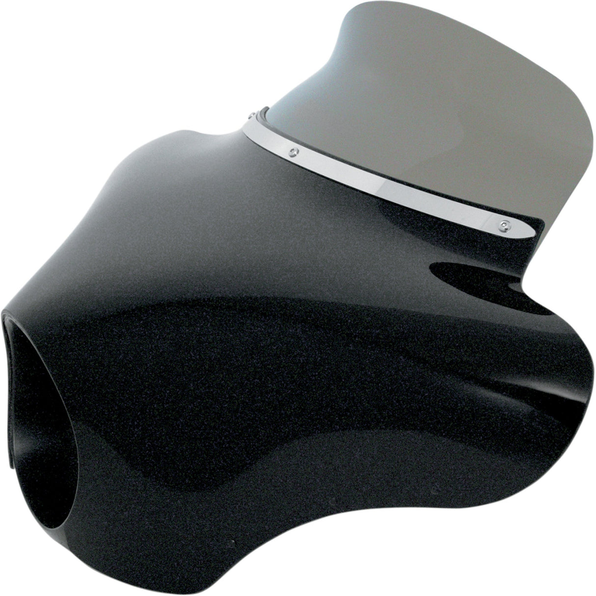 MEMPHIS SHADES 2350-0135 MEP8541 Batwing Spoiler Windshield Batwing Spoiler Shield - 6.5" - Black