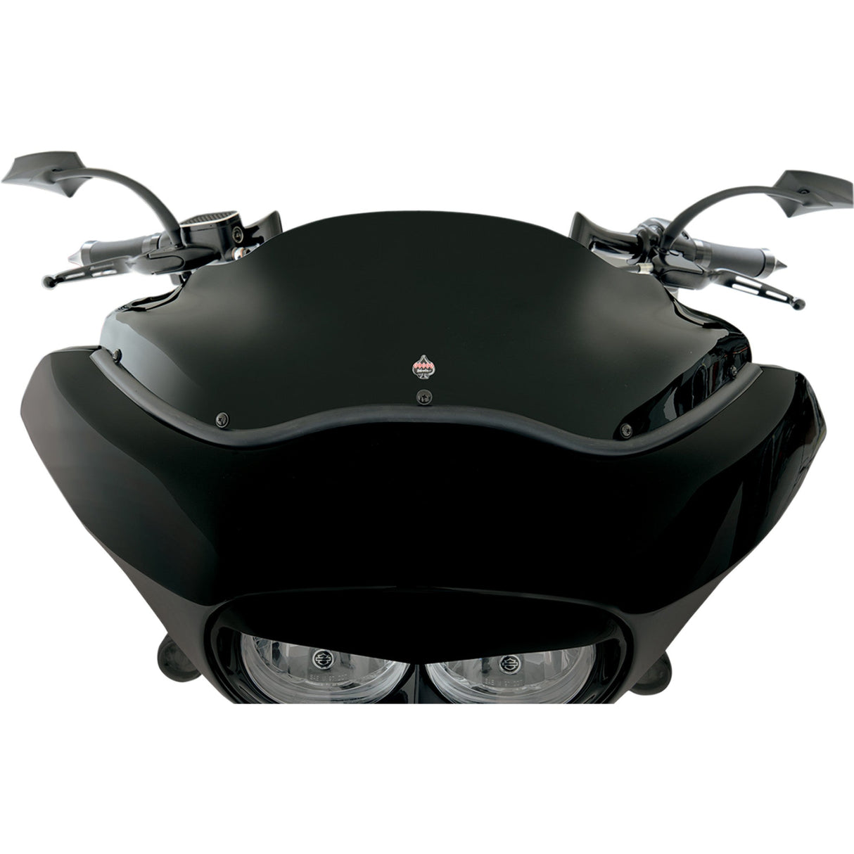 Klock Werks Sport Flare® Windshield 8" Black - KWW-01-0190 For Harley Road Glide 1998-2013