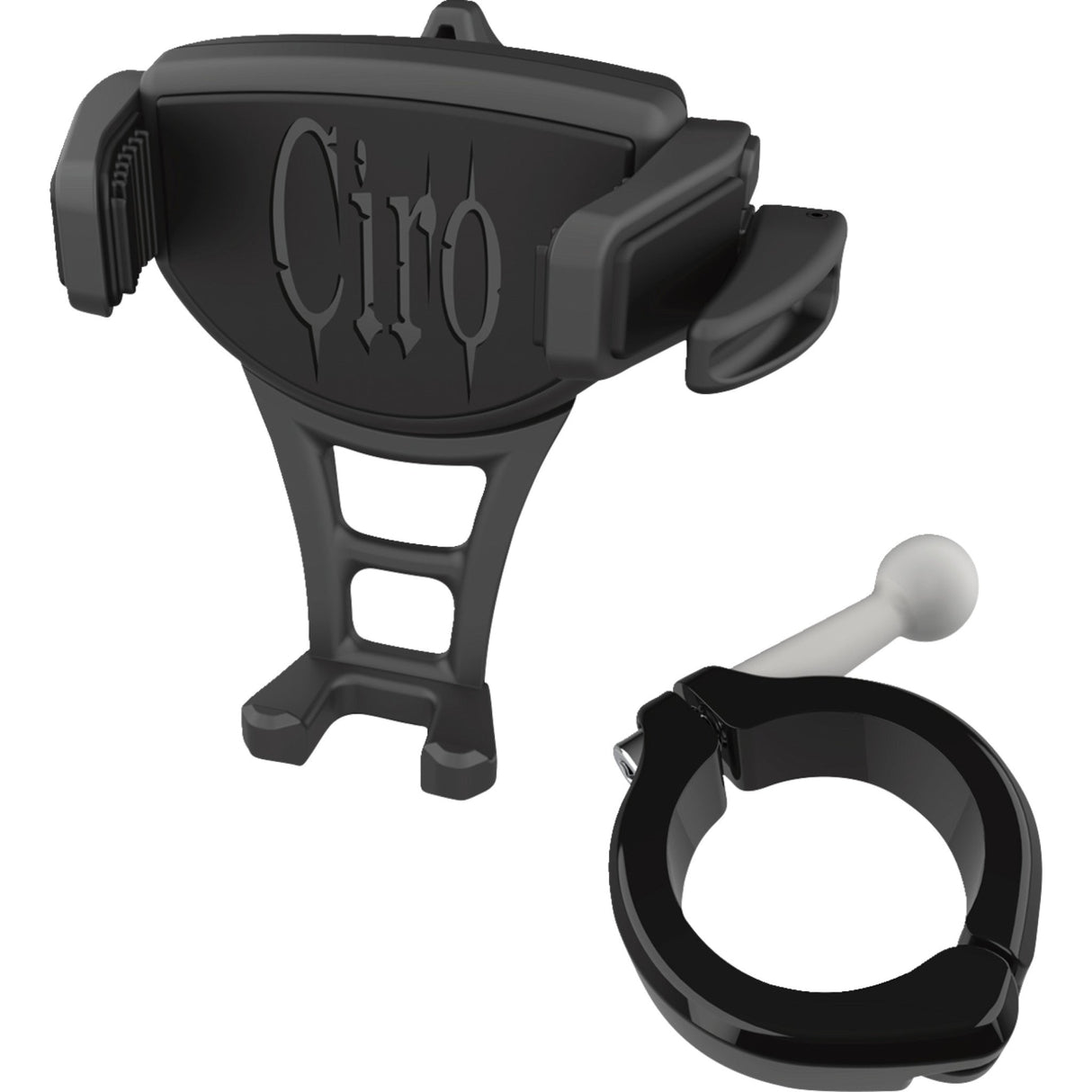 Ciro Constrictor Phone Holder Black 1-1/2" Handlebar Mount - 50357 For Harley Touring 2024-2026