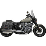 Bassani Xhaust 4" Slip-On Mufflers Chrome - 8CH17 For Indian 2022-2025