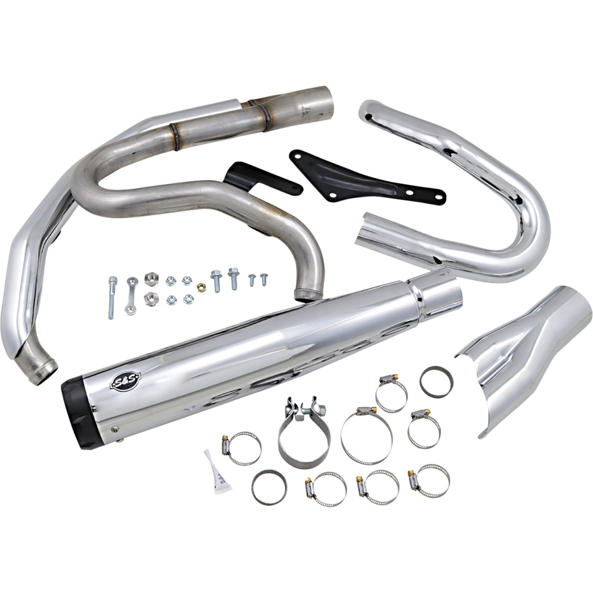 S&s Cycle Superstreet 2-Into-1 Exhaust System - 550-0858 For Harley Softail 2018-2022