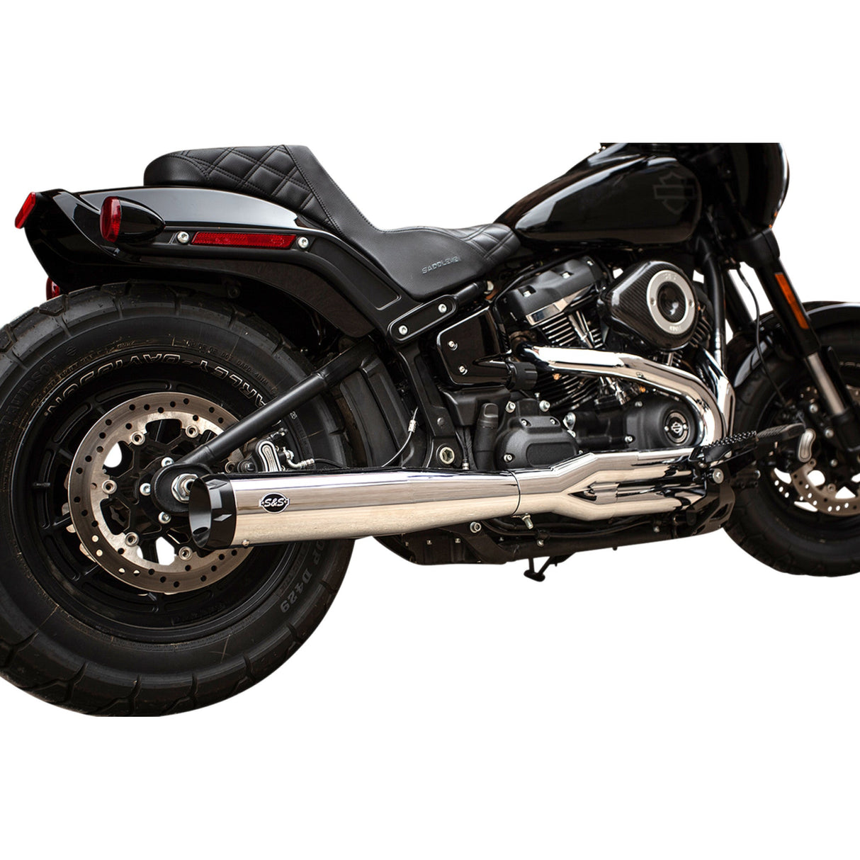 S&s Cycle Superstreet 2-Into-1 Exhaust System - 550-0790 For Harley Softail 2018-2024
