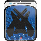 STOMPGRIP 4320-2722 55-10-0151B Volcano Profile Traction Pad Tank Grips Traction Pad Tank Grips - Volcano - Black - GSX-S 750/Z