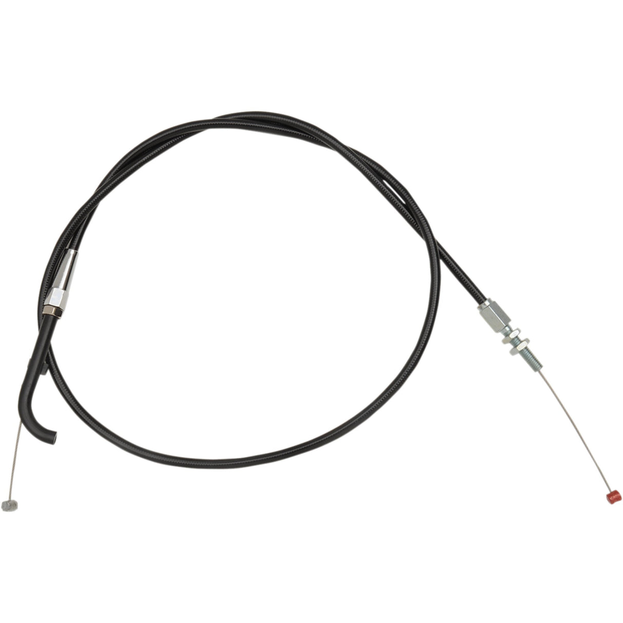 BARNETT 0651-0808 101-85-40008-06 Black Vinyl Throttle/Idle Cable for Victory Black Vinyl Idle Cable for Victory - +6"