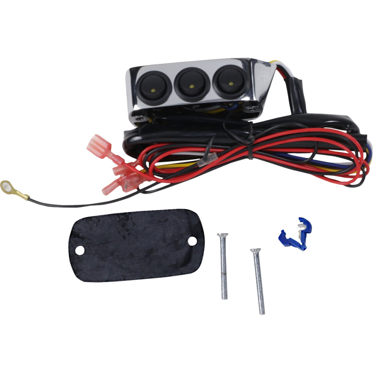 SHOW CHROME 0616-0073 52-605A LED Switch Block Assembly Switch Block Assembly - Brake Side - Chrome
