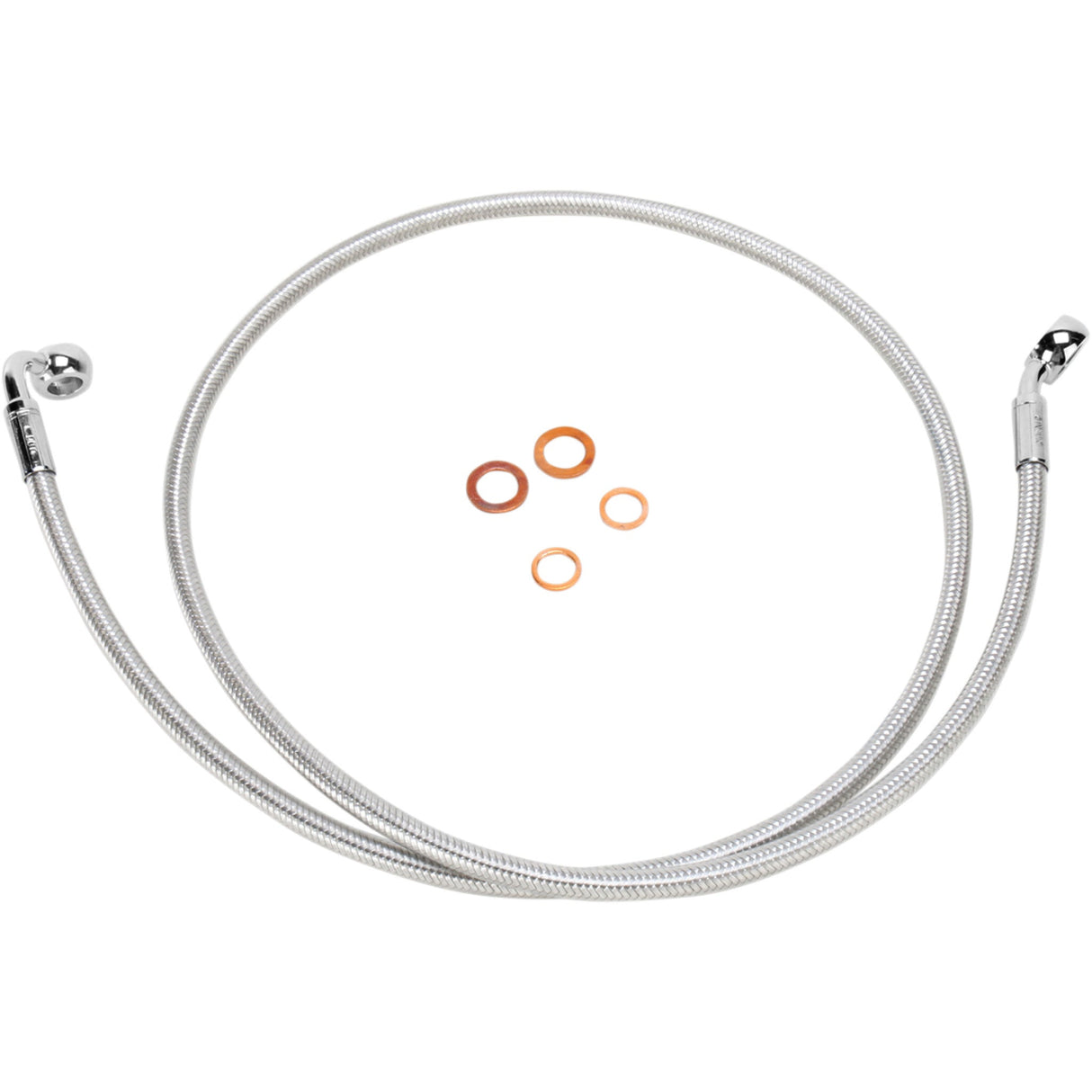 Magnum Shielding E-Z Align Series Brake Line - 36144SW For Harley Softail 2000-2014