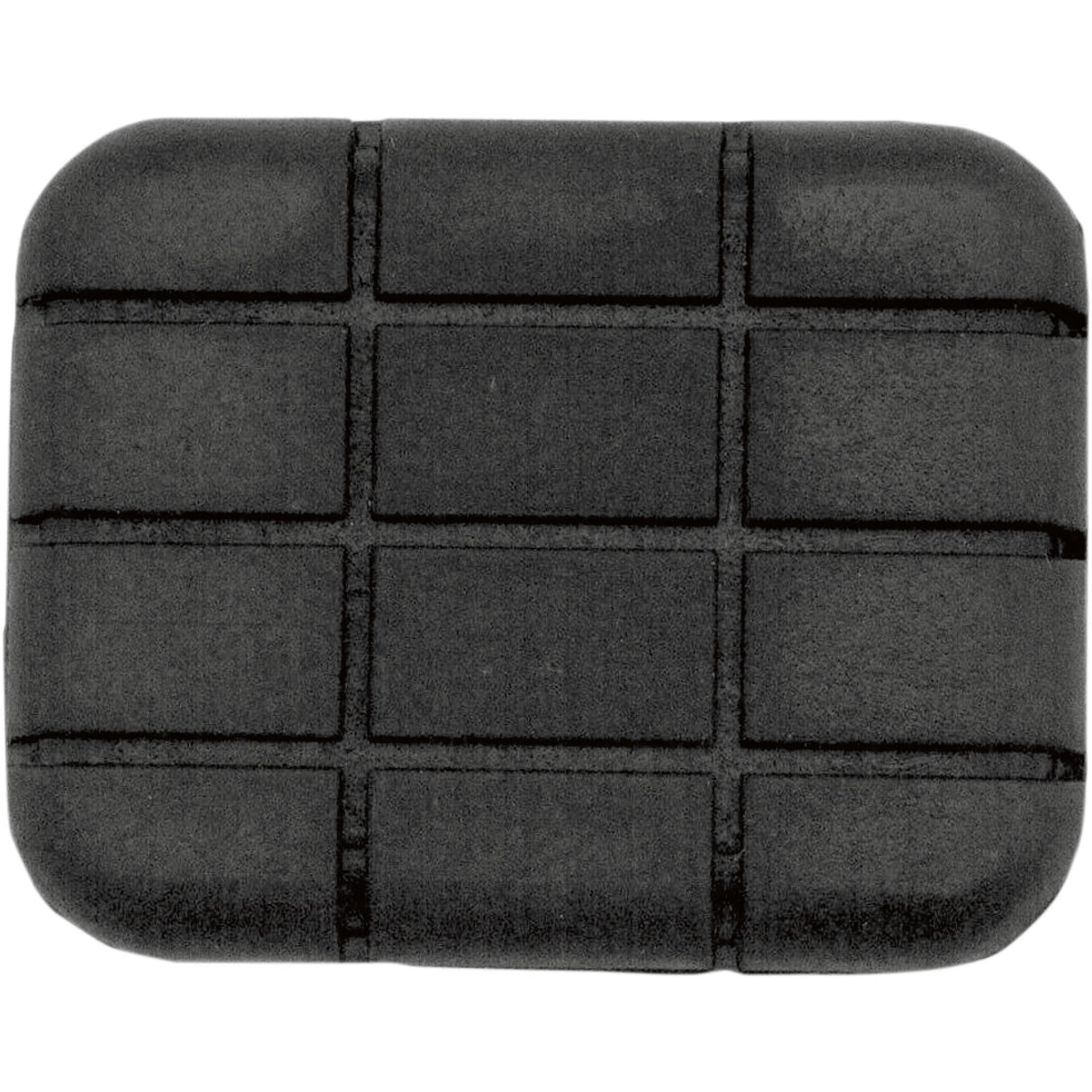 DRAG SPECIALTIES DS-720417 Chrome Brake Pedal Pad Replacement Rubber Pad - Black