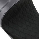 DRAG SPECIALTIES SEATS 0801-1255 EZ-ON Mount Forward Low Solo Seat Forward Low Solo Seat - Diamond - Faux Suede - FL '08-'23