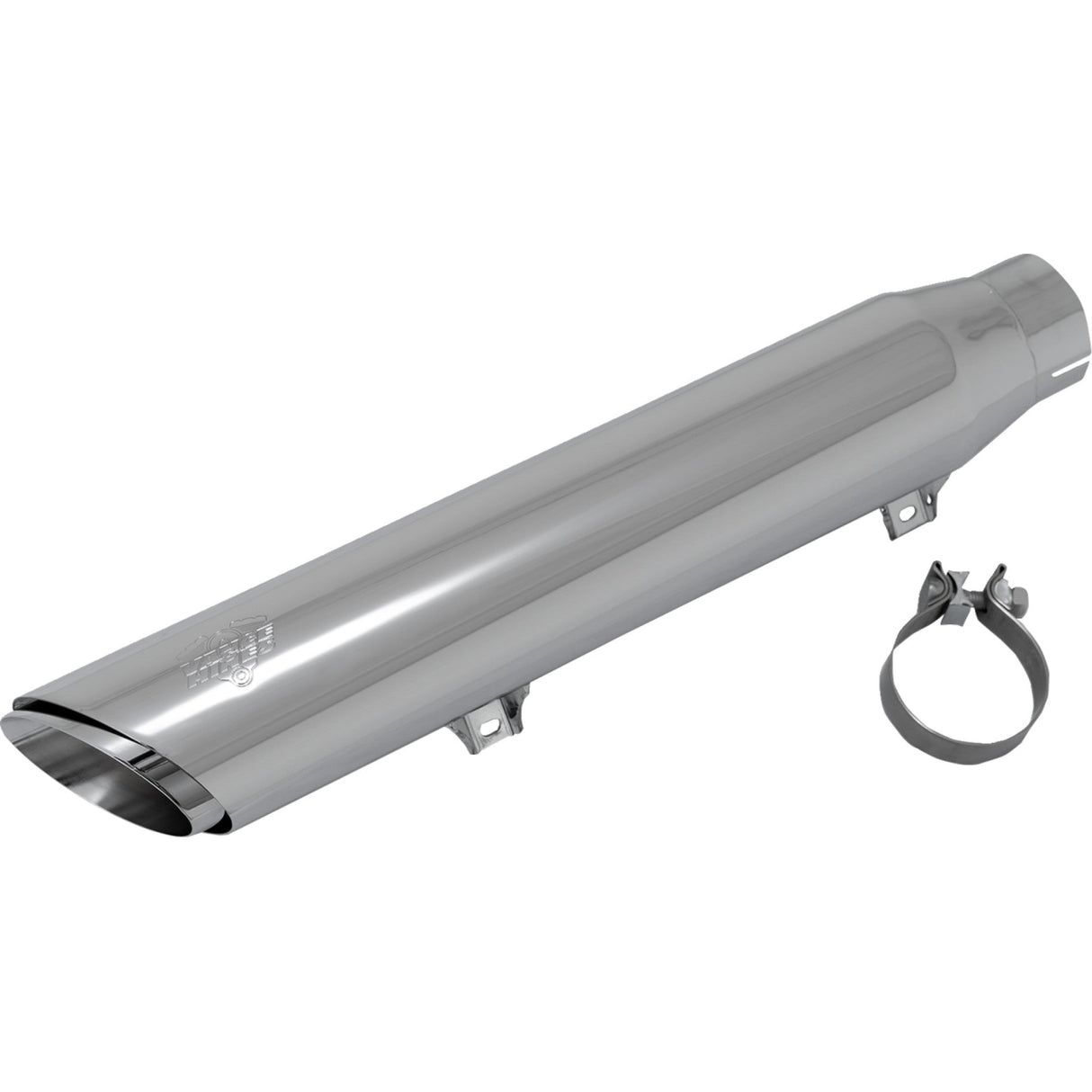 VANCE & HINES 1801-1896 16750 Twin Slash Slip-On Muffler chrome - softail