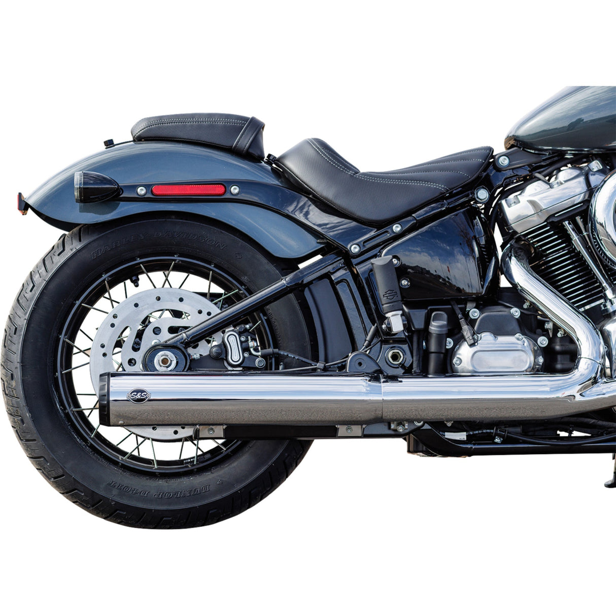 S&S Cycle Grand National Slip-On Muffler 50 State 4" Chrome M8 Softail - 550-1160 For Harley Softail 2025
