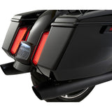 Ciro Filler Panel Tail Lights Smoke Lens Black - 42051 For Harley Touring 2023-2026