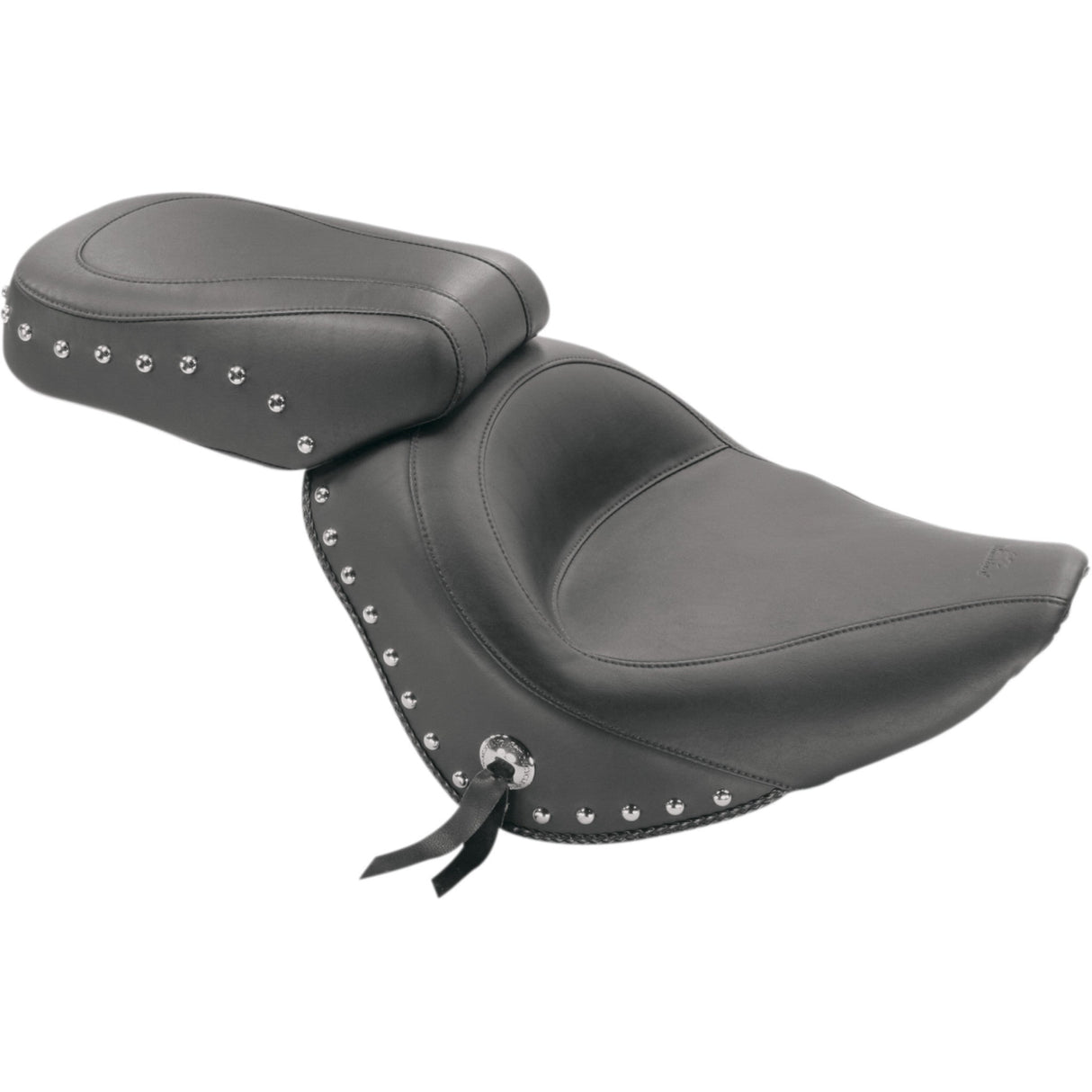 Mustang Studded Vinyl Solo Seat — Without Backrest - 76240 For Harley Softail 2006-2017