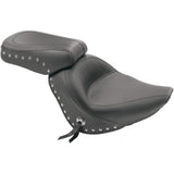 Mustang Studded Vinyl Solo Seat — Without Backrest - 76240 For Harley Softail 2006-2017