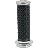 BILTWELL 0630-3187 6608-105-01 Alumicore Grips Grips - Alumicore - TBW - Chrome