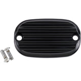 Joker Machine Master Cylinder Cover Finned Black - 08-01-1 For Harley Motorcycles 1999-2017