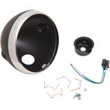 EMGO 2001-0824 66-65068 Lucas Style 7" Side Mount Headlight Shells Lucas Style Headlight Shell - 7" - Black