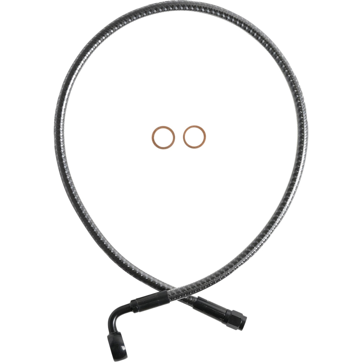 MAGNUM SHIELDING 1741-6316 AS778026 KARBONFIBR Designer Series ABS-Specific Front Upper Brake Kit - Brake Line - Front - 12 mm - 90° - 26" - KARBONFIBR