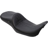 LePera Maverick Daddy Long Legs Seat Black With Black HR Inlay Double Diamond - LK-957DLHR2 For Harley Touring 2008-2023